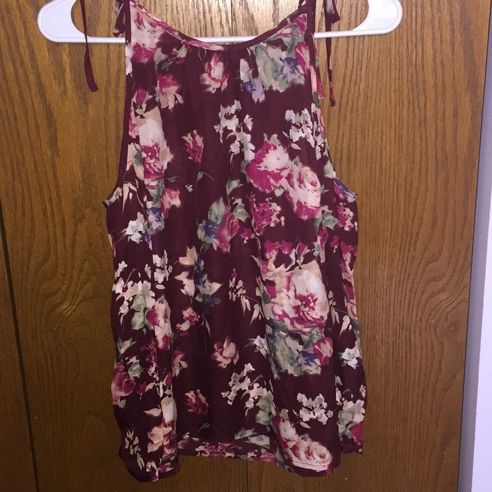 Joie Jilette Cold Shoulder TankTop Floral Silk - Picture 7 of 8